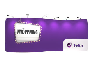 Mässvägg - Softwall 600 S-formad